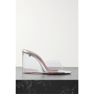 AMINA MUADDI Lupita PVC wedge mules Size 41 (11)
$1140